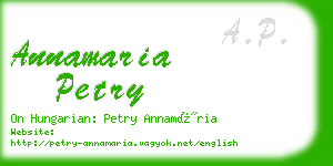 annamaria petry business card